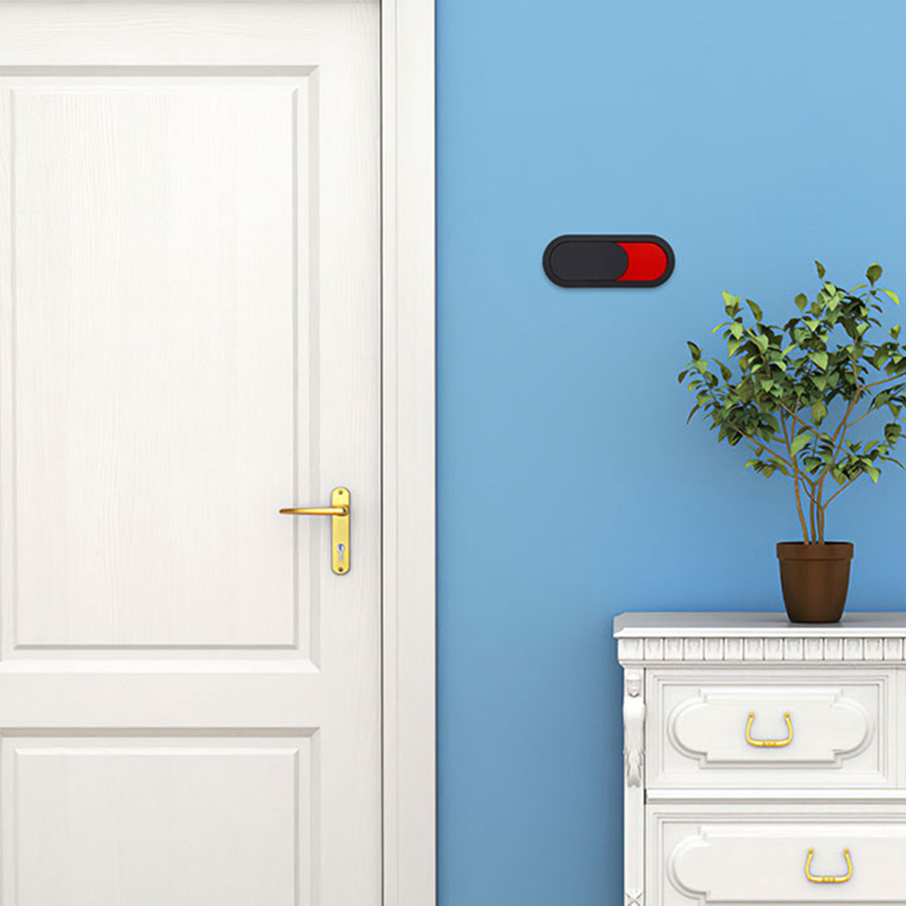 Home Bathroom Occupied Sign - 4Pcs Easy-Clean Slider Door Sign Vacant