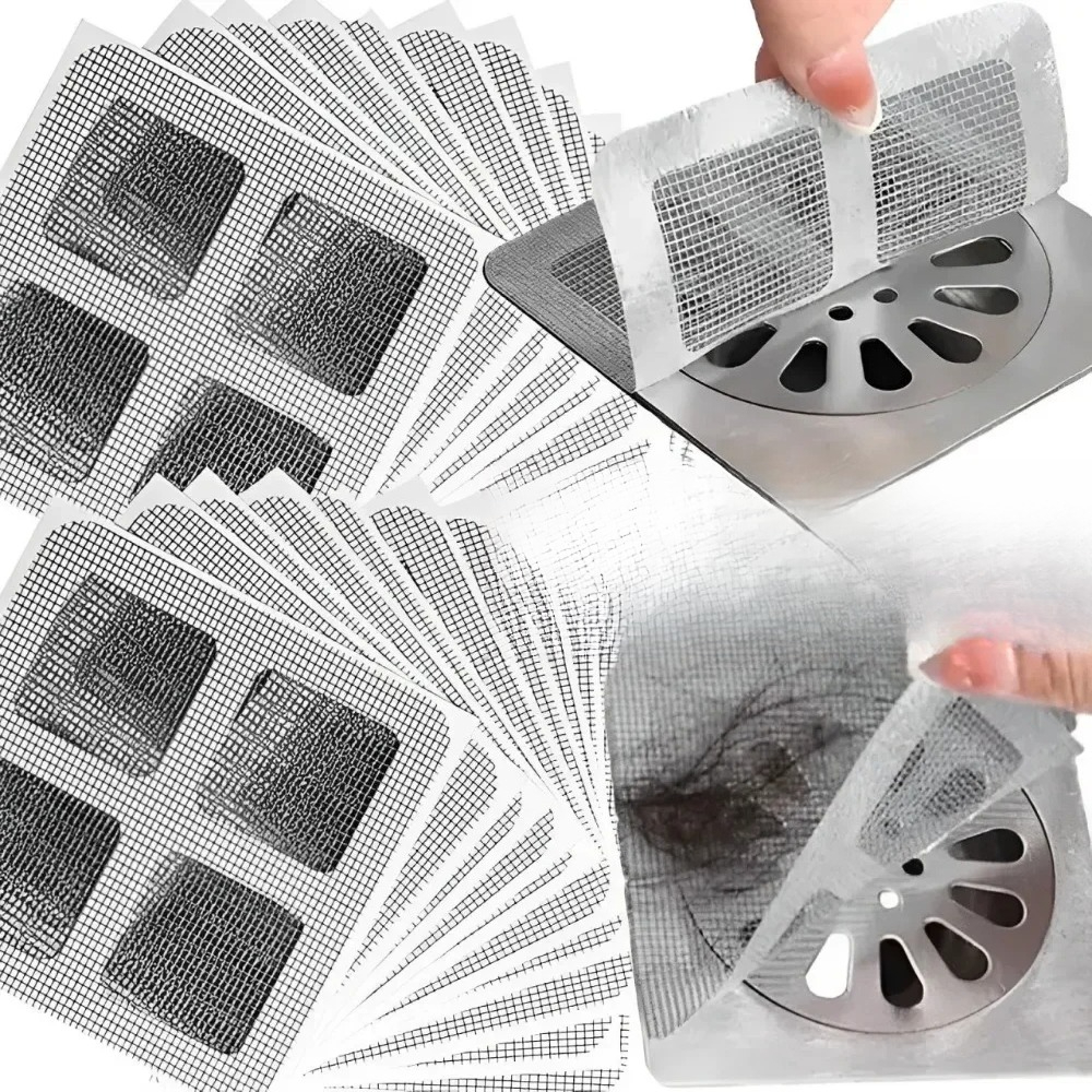 Drain Hair Catcher - Disposable Shower Drain Hair Catcher Mesh