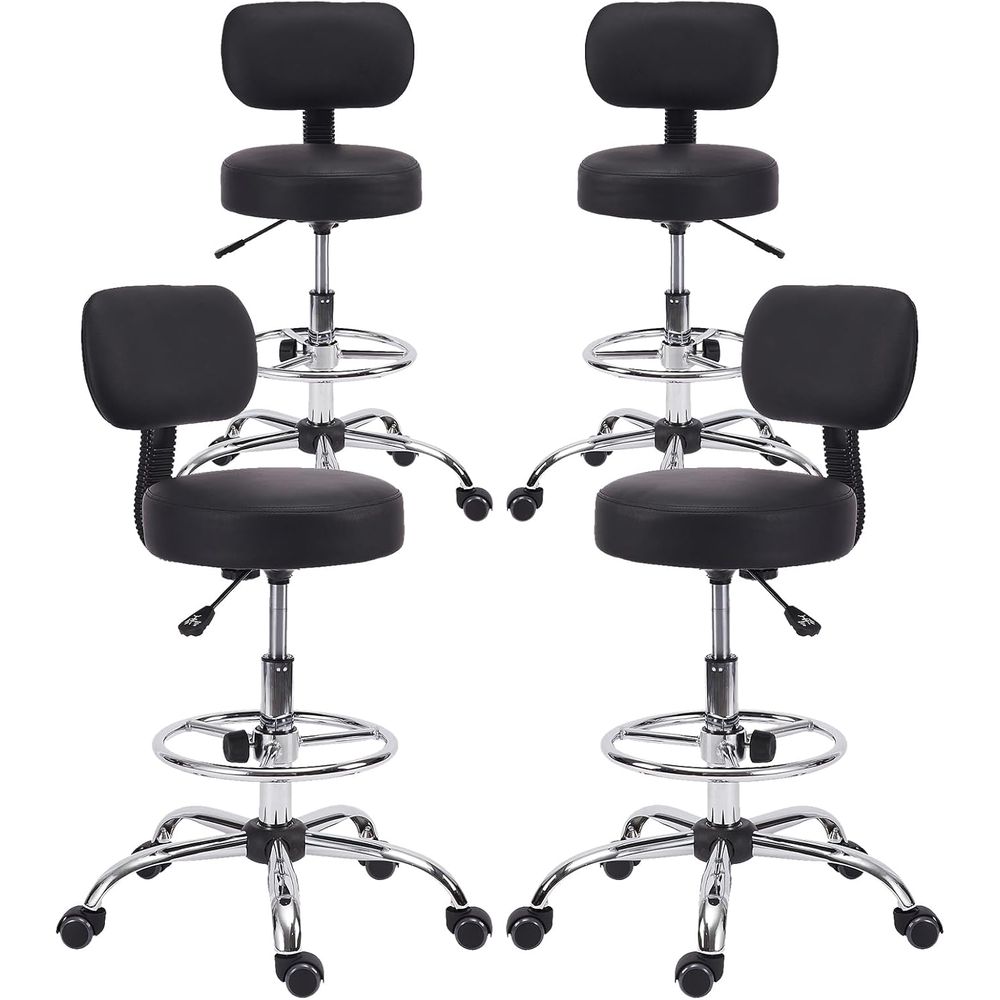 Home & Bathroom Building Products Pte Ltd Reviews - Adjustable Swivel Bar Stool with Backrest,