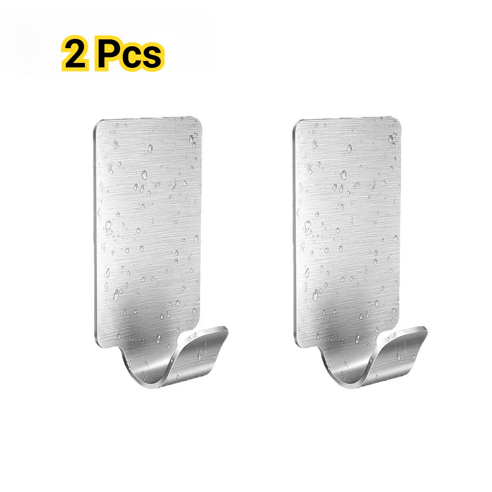 Towel Bar Stainless - Self Adhesive Hook Stainless Steel Heavy