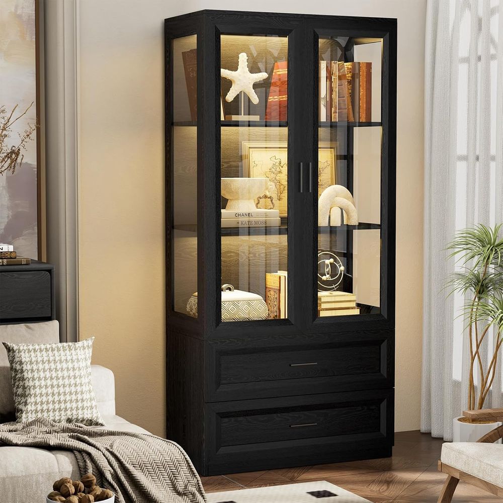 Home & Bathroom Building Products Pte Ltd Reviews - LED-Illuminated Acrylic Display Cabinet, 67 Curio