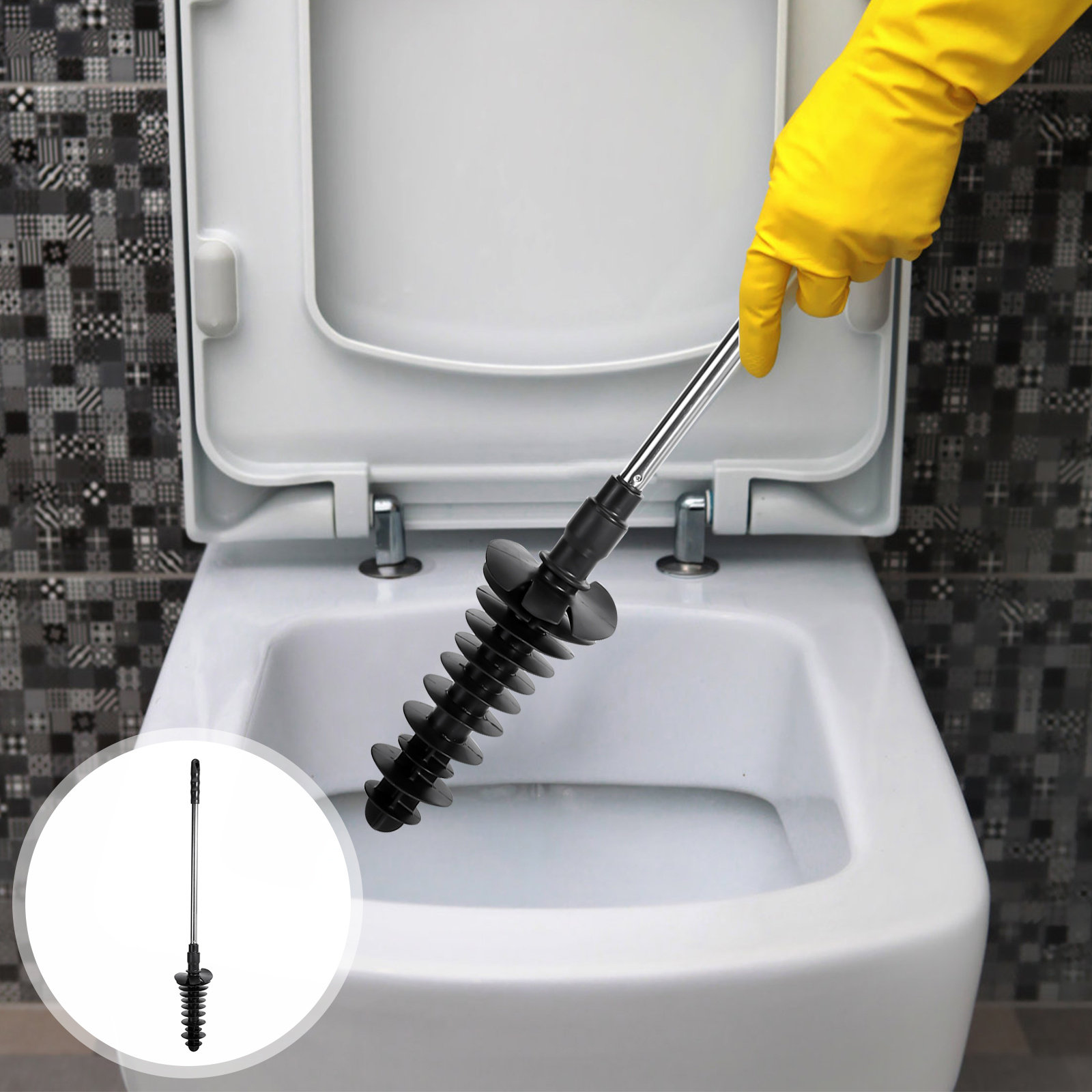 Plunger Toilet - 1Pcs Heavy Duty Toilet Plunger with