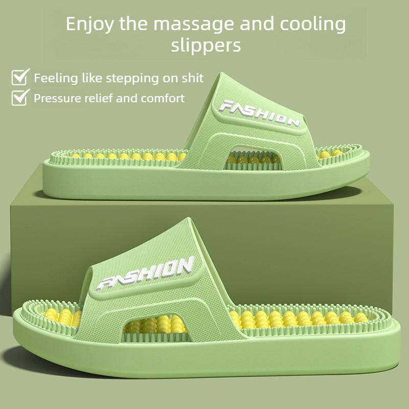 Home Bath - Women Men Acupressure Massage Slippers Soft