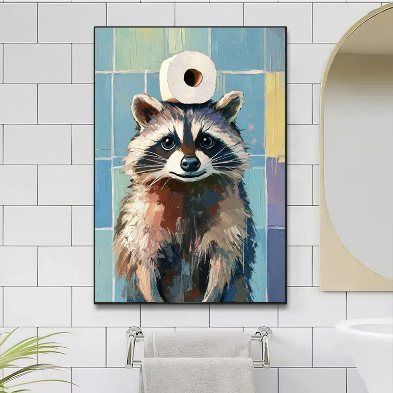 1pc frameless Toilet Paper Ani - Home Bathroom Wallpaper บทวิจารณ์และราคา