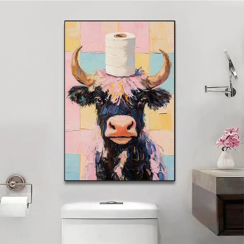 1pc frameless Toilet Paper Ani - Home Bathroom Wallpaper บทวิจารณ์และราคา