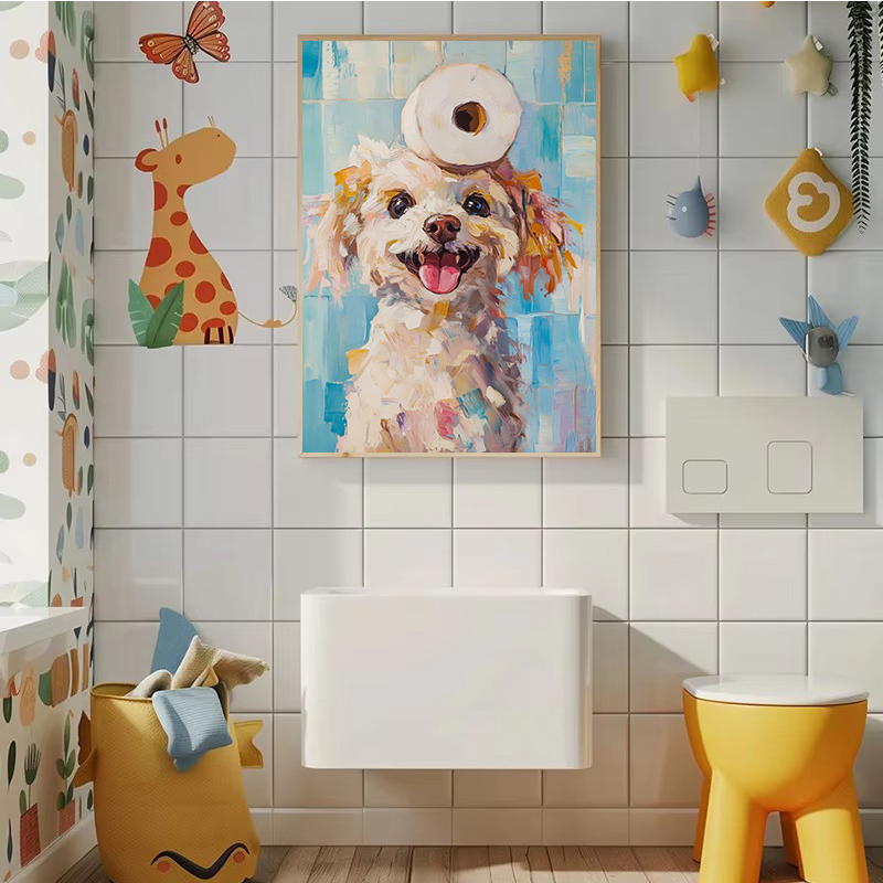 1pc frameless Toilet Paper Ani - Home Bathroom Wallpaper บทวิจารณ์และราคา