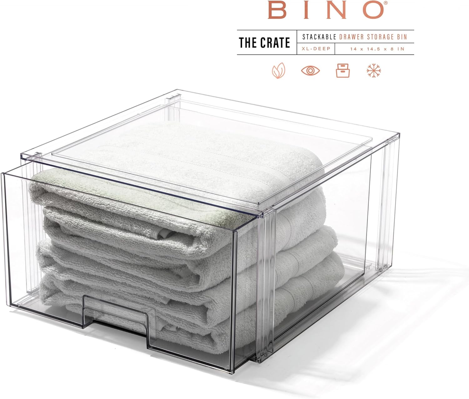 Stackable Clear Storage Drawer - Home Bathroom Sink บทวิจารณ์และราคา