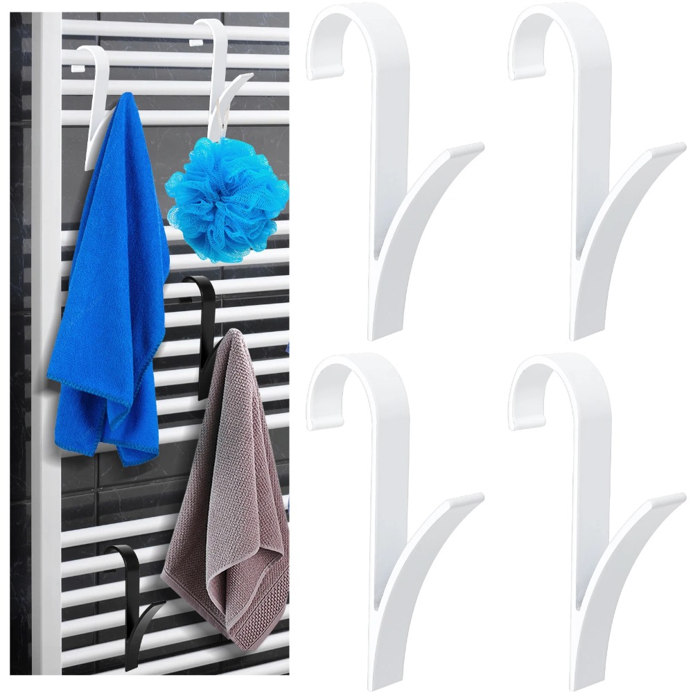 4pcs Black Hooks for Heated To - Towel Bar Stainless บทวิจารณ์และราคา