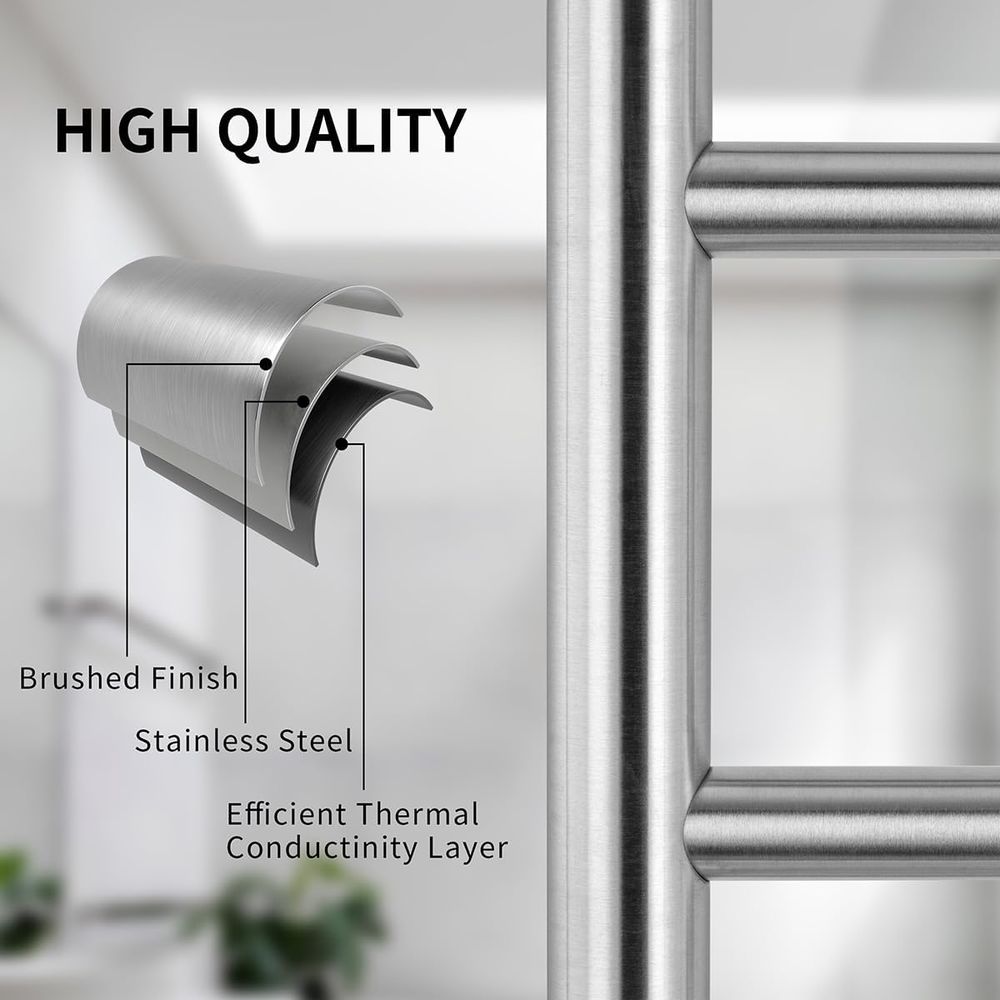 12-Bar Wall-Mounted Towel Warm - Towel Bar Stainless บทวิจารณ์และราคา