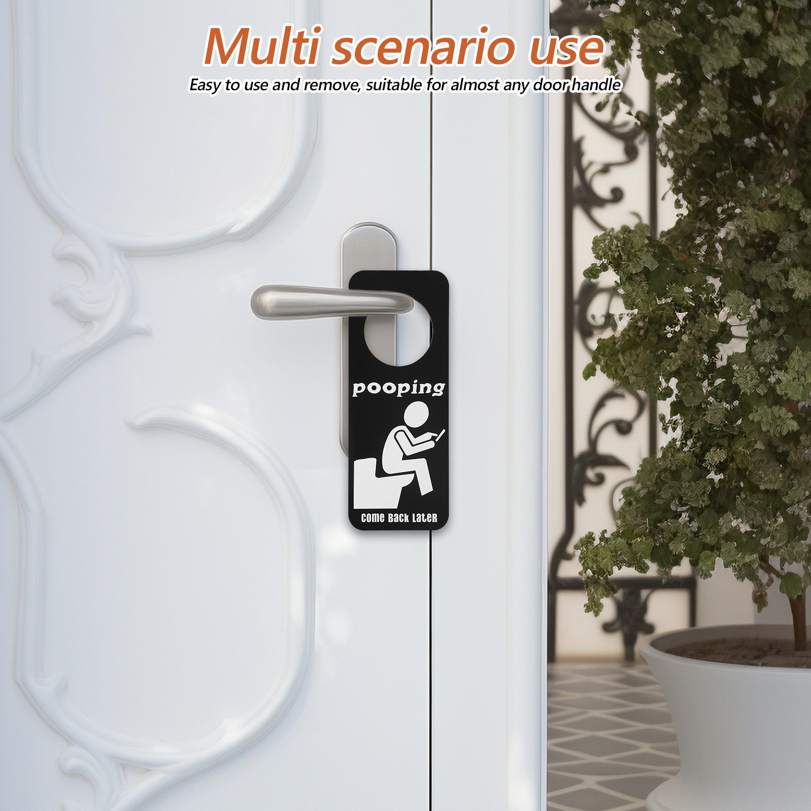Funny Occupied Sign for Bathro - Home Bathroom Occupied Sign บทวิจารณ์และราคา