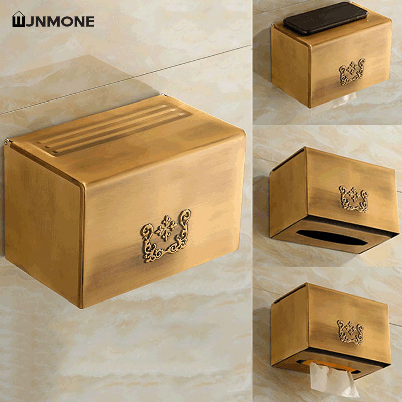 Tissue Box Holder Bathroom Wal - Home Bathroom Paper Towel Holder บทวิจารณ์และราคา