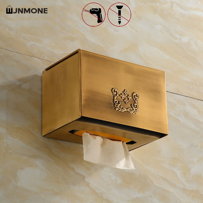 Tissue Box Holder Bathroom Wal - Home Bathroom Paper Towel Holder บทวิจารณ์และราคา