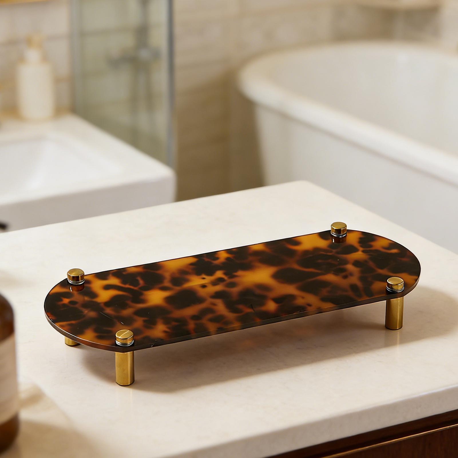 Bathroom Counter Tray Tortoise - Home Bathroom Sink บทวิจารณ์และราคา