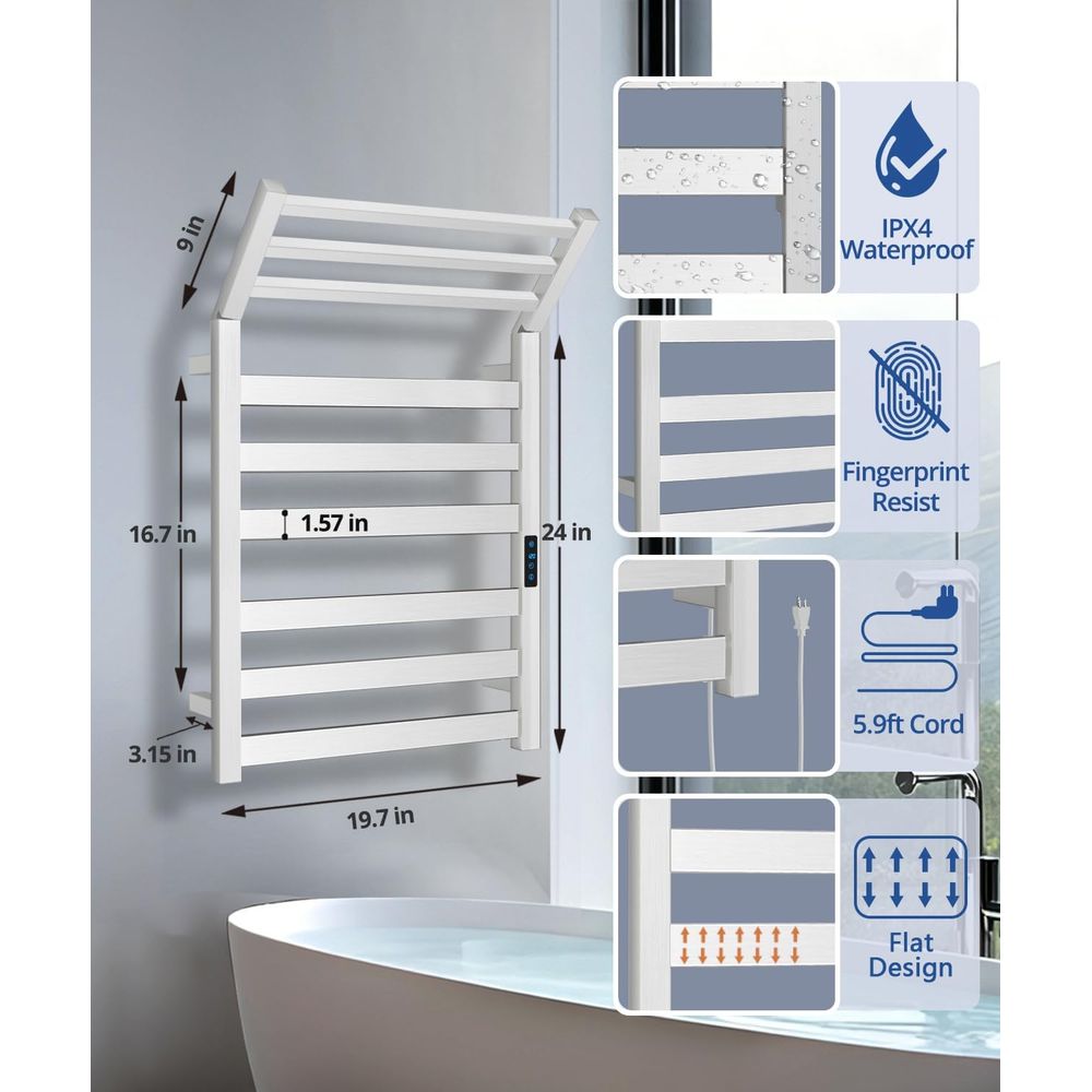 Wall-Mounted Electric Towel Wa - Towel Warmer Electric บทวิจารณ์และราคา