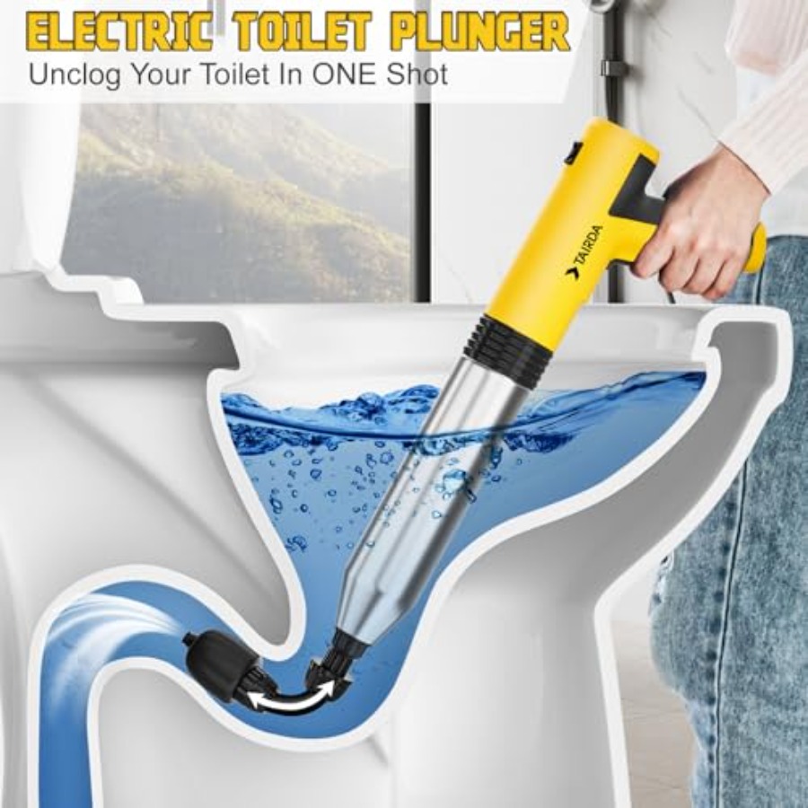 Electric Toilet Plunger, High  - Plunger Toilet บทวิจารณ์และราคา