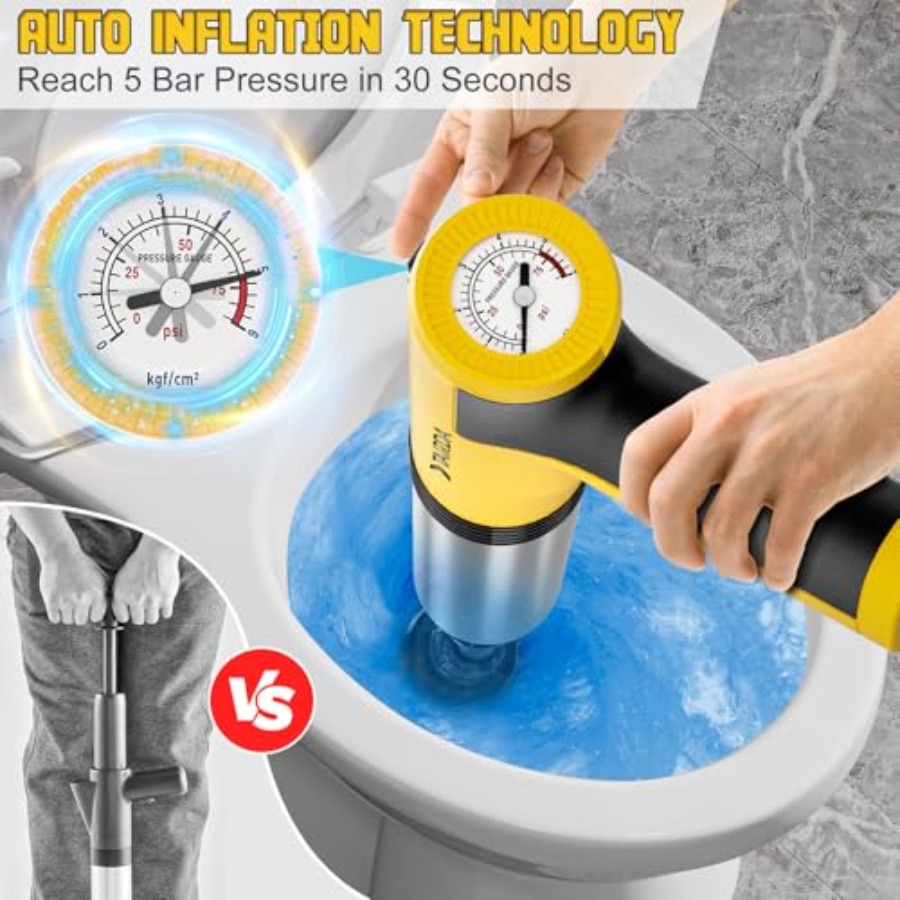 Electric Toilet Plunger, High  - Plunger Toilet บทวิจารณ์และราคา