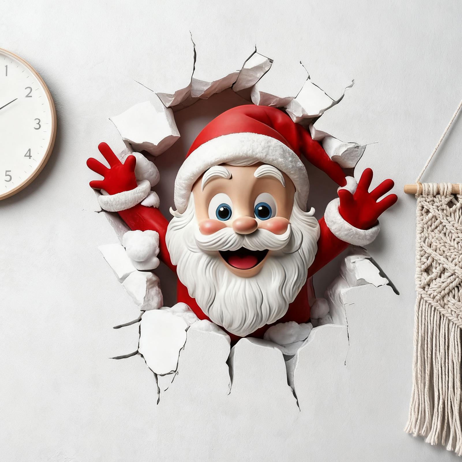 Christmas Wall Stickers Santa  - Home Bathroom Break บทวิจารณ์และราคา