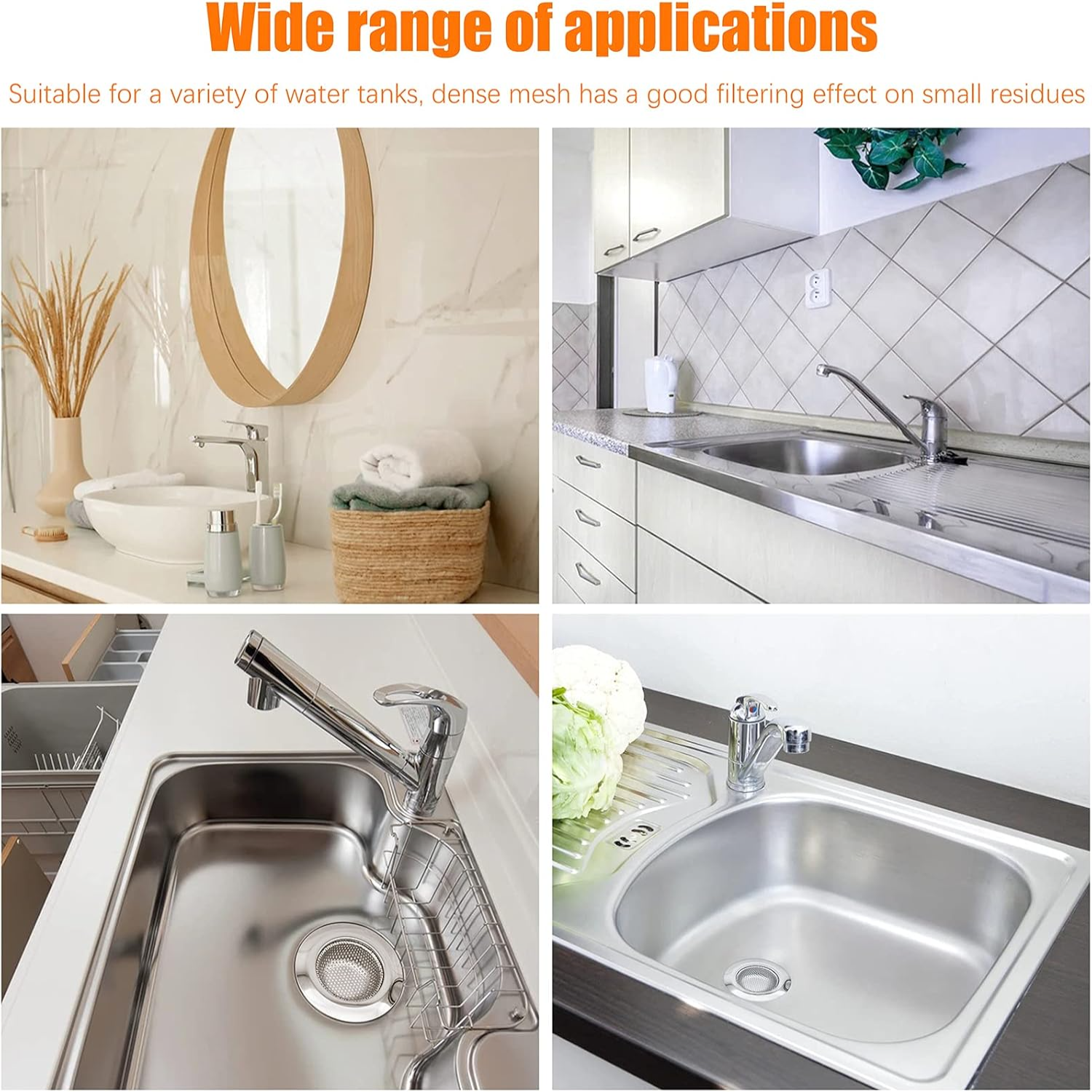 2Pcs Kitchen Sink Drain Strain - Drain Hair Catcher บทวิจารณ์และราคา