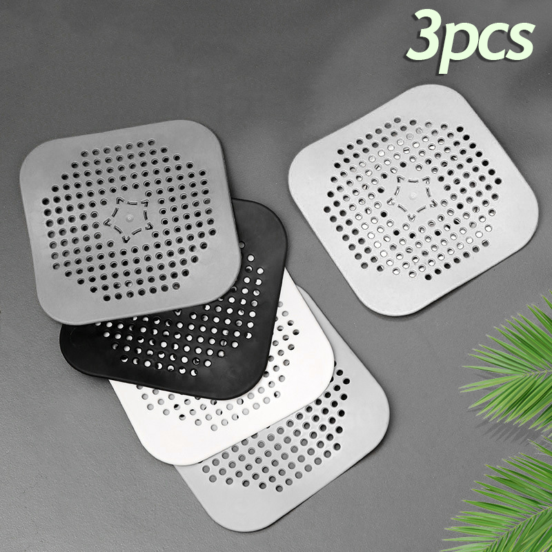 3PCS Drain Hair Catcher Filter - Drain Hair Catcher บทวิจารณ์และราคา