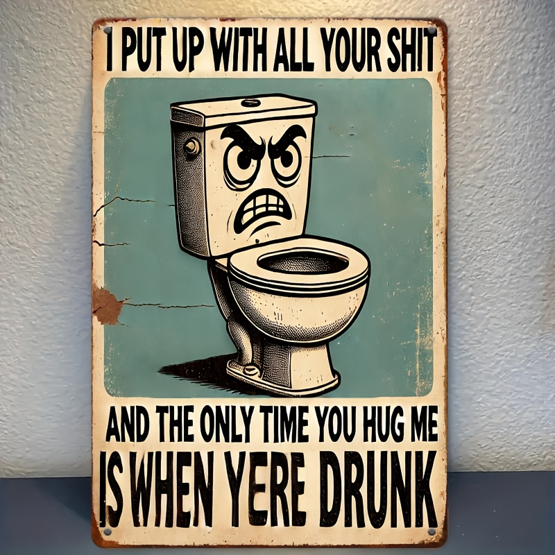 Humorous Bathroom Decor Sign,  - Home Bathroom Signs บทวิจารณ์และราคา