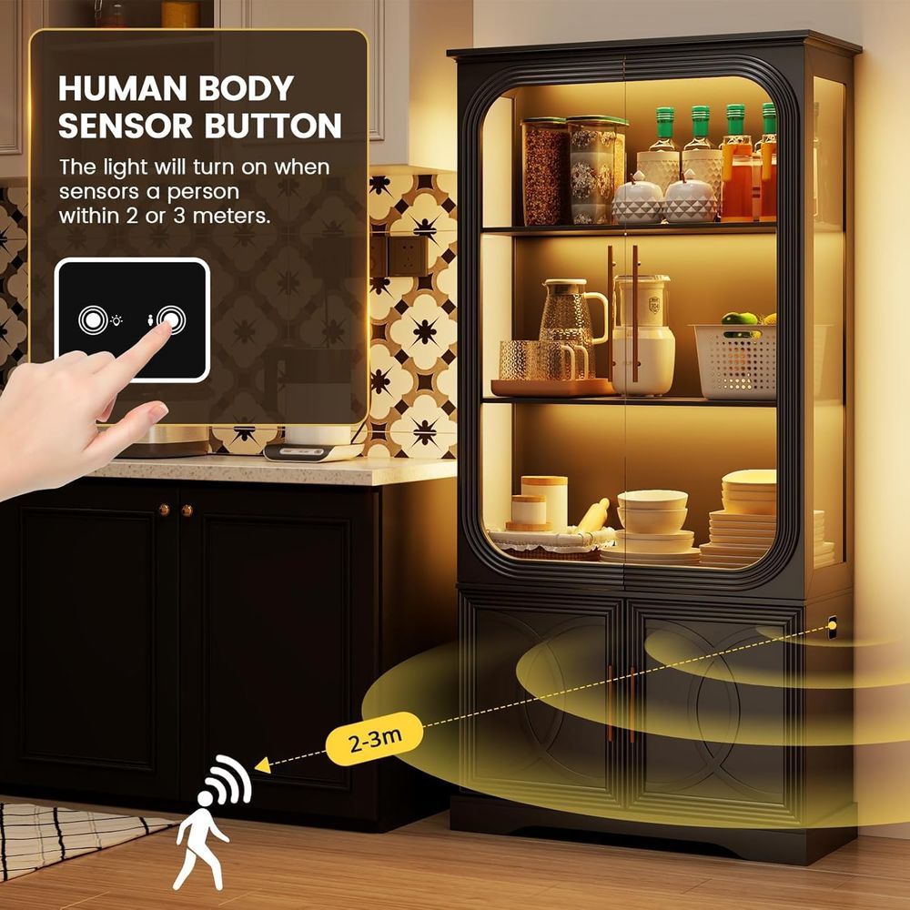 69 Tall Glass Display Cabinet  - Home & Bathroom Building Products Pte Ltd Reviews บทวิจารณ์และราคา