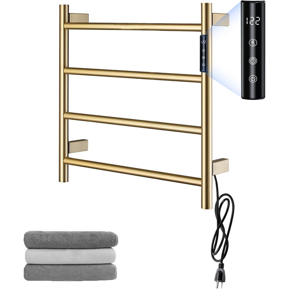 4-Bar Wall-Mounted Electric To - Towel Warmer Electric บทวิจารณ์และราคา