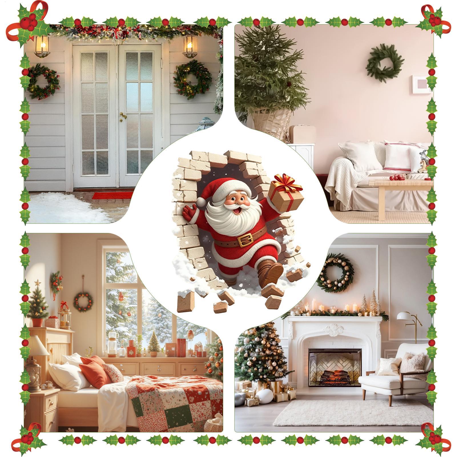 Santa Wall Stickers Christmas  - Home Bathroom Break บทวิจารณ์และราคา