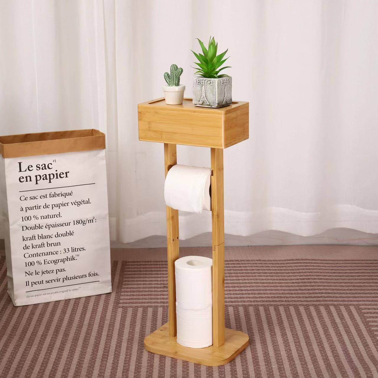 Bathroom Floor Standing Storag - Home Bathroom Paper Towel Holder บทวิจารณ์และราคา