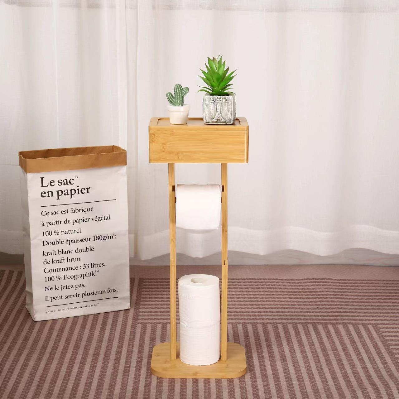 Bathroom Floor Standing Storag - Home Bathroom Paper Towel Holder บทวิจารณ์และราคา