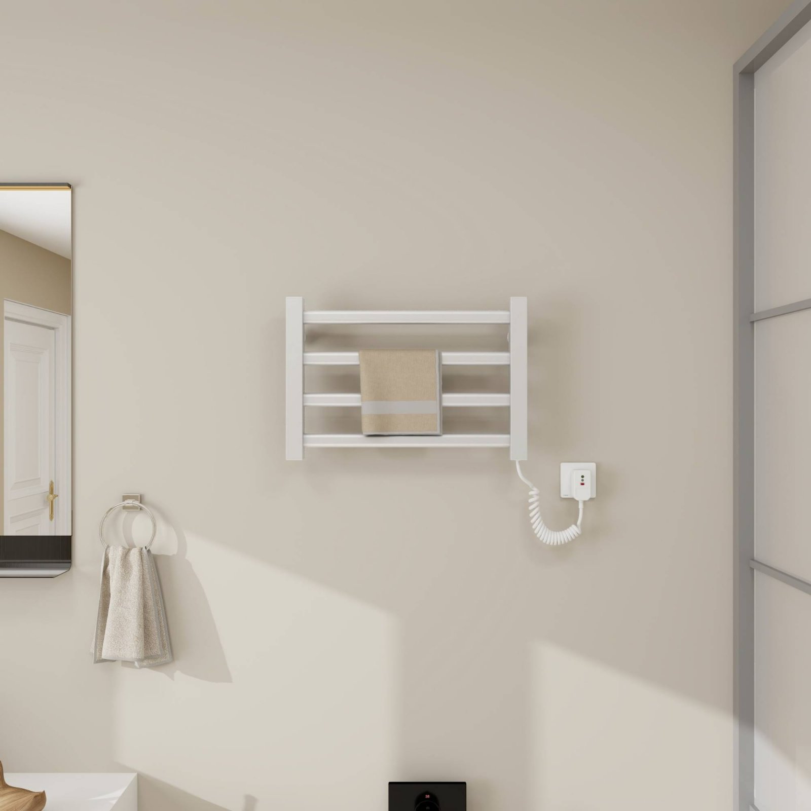 Electric Heated Towel Rack No  - Towel Warmer Electric บทวิจารณ์และราคา