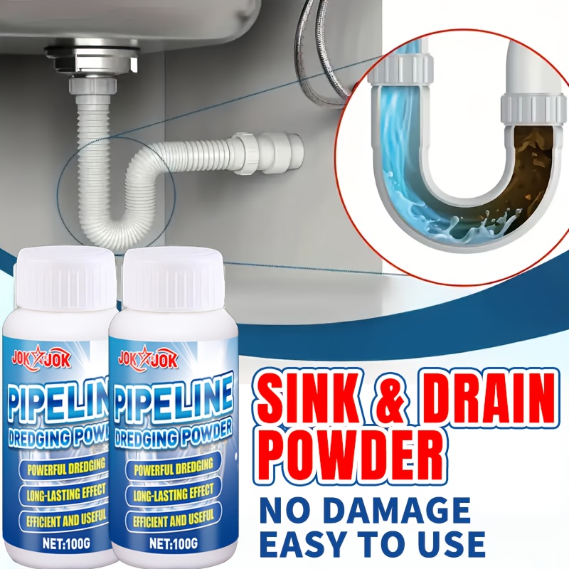 Powerful Drain Cleaner Powder, - Home Bathroom Break บทวิจารณ์และราคา