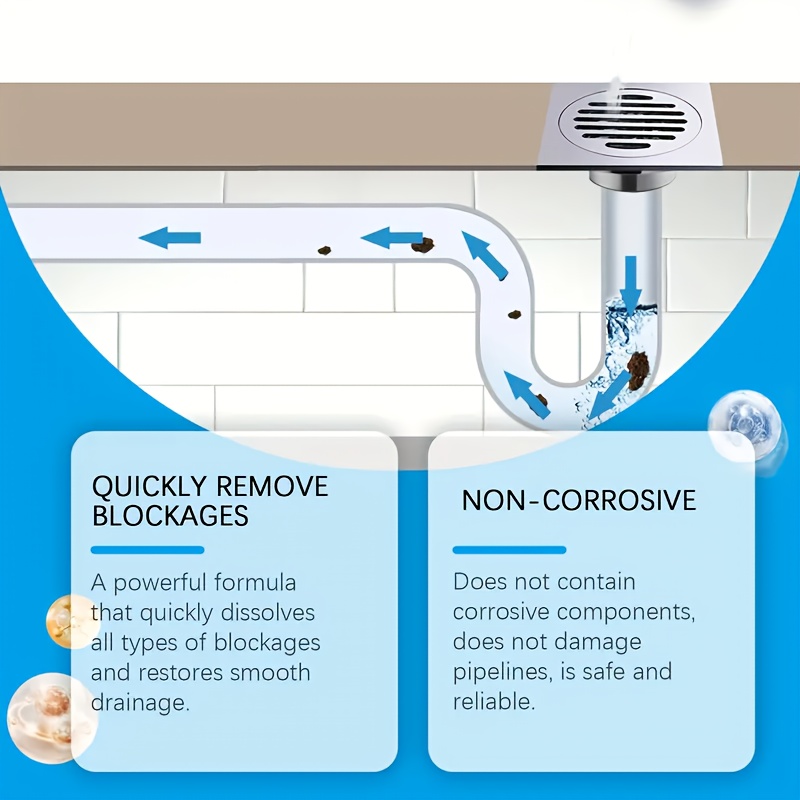 Powerful Drain Cleaner Powder, - Home Bathroom Break บทวิจารณ์และราคา