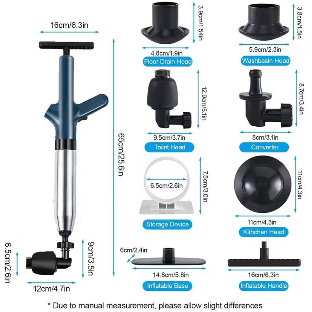 Air toilet plunger set, air dr - Plunger Toilet บทวิจารณ์และราคา