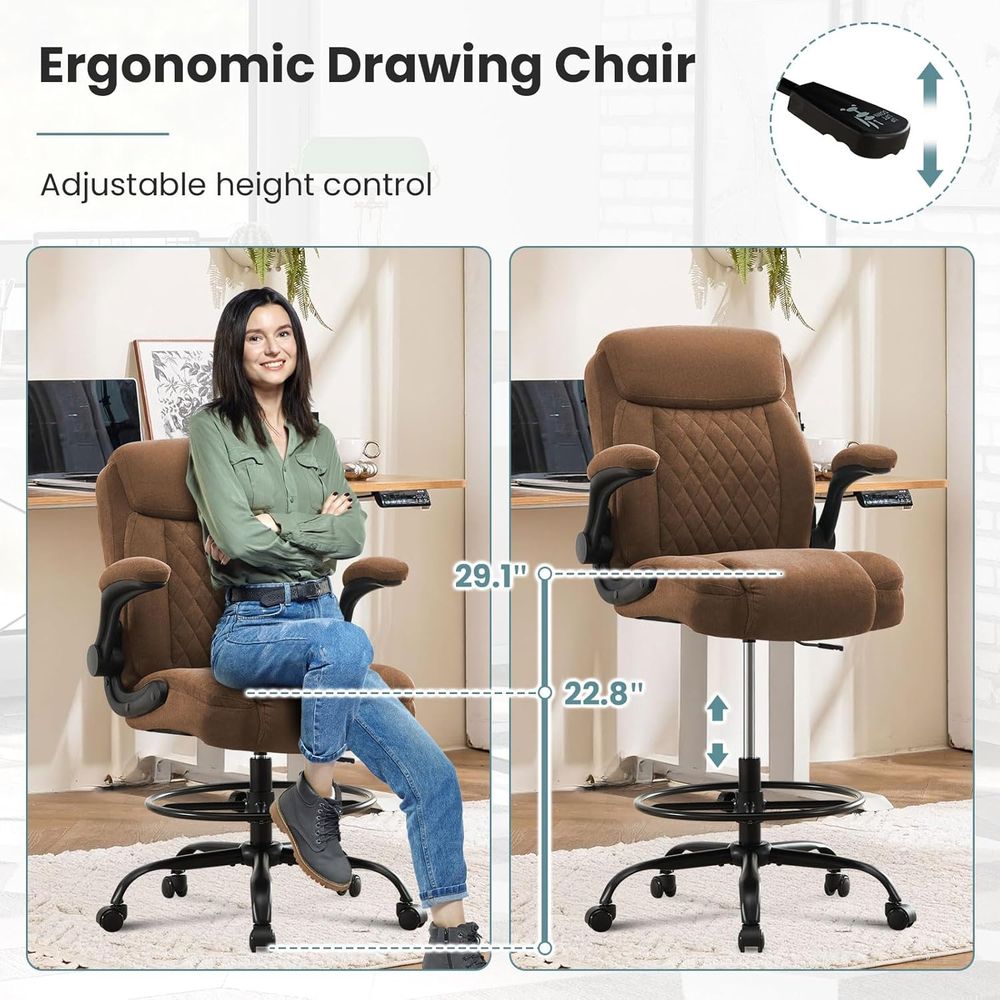 Tall Drafting Chair Height Adj - Home & Bathroom Building Products Pte Ltd Reviews บทวิจารณ์และราคา