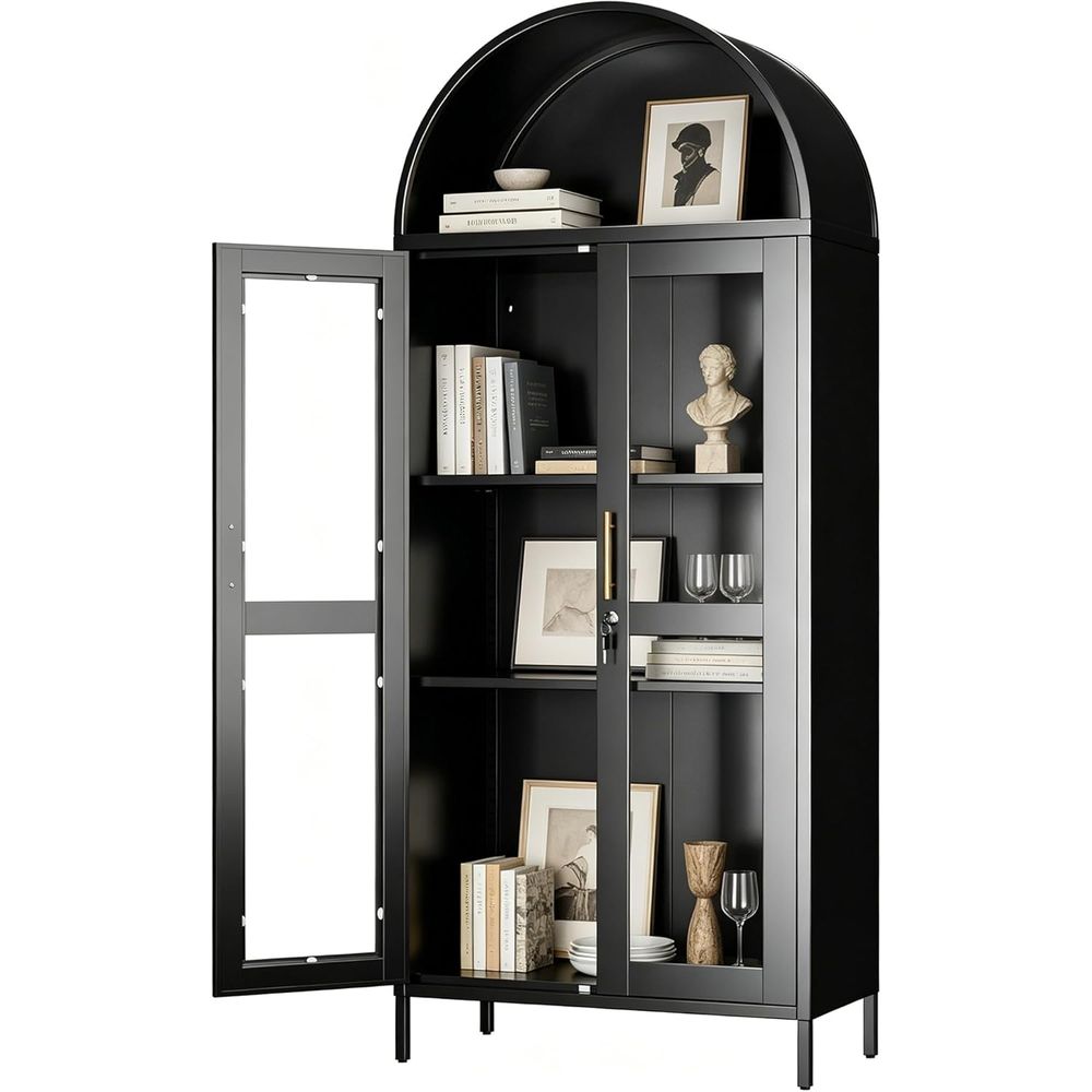 72.8 Black Tall Glass Display  - Home & Bathroom Building Products Pte Ltd Reviews บทวิจารณ์และราคา