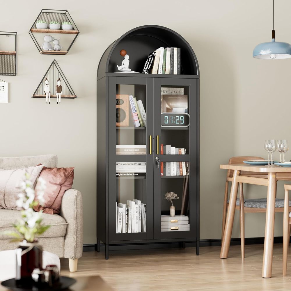 72.8 Black Tall Glass Display  - Home & Bathroom Building Products Pte Ltd Reviews บทวิจารณ์และราคา