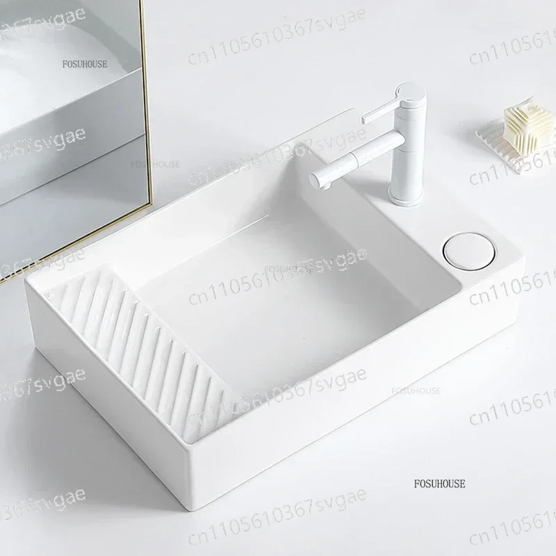 Washbasin Balcony Washing Mach - Home Bathroom Sink บทวิจารณ์และราคา