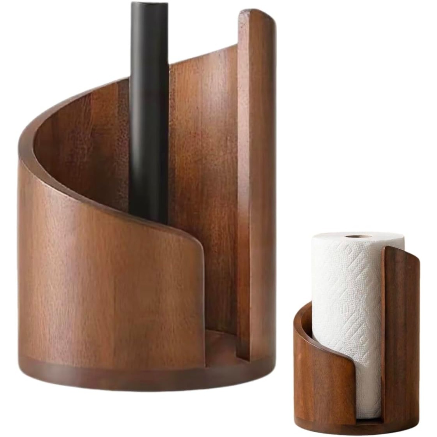 Natural Wood Kitchen Paper Tow - Home Bathroom Paper Towel Holder บทวิจารณ์และราคา