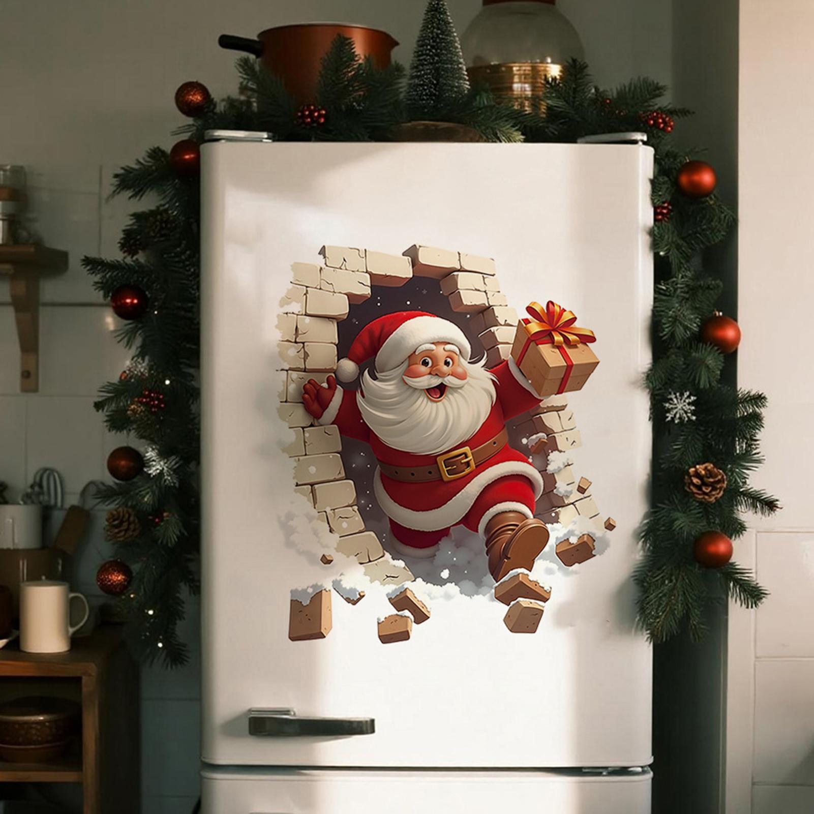 Christmas Santa Wall Decals Ch - Home Bathroom Break บทวิจารณ์และราคา