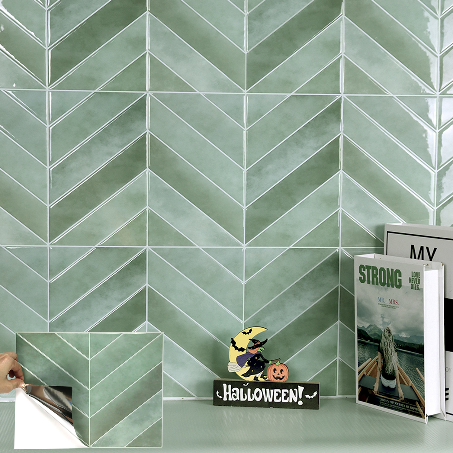 5/10 sheets 3D Self Adhesive W - Home Bathroom Wallpaper บทวิจารณ์และราคา