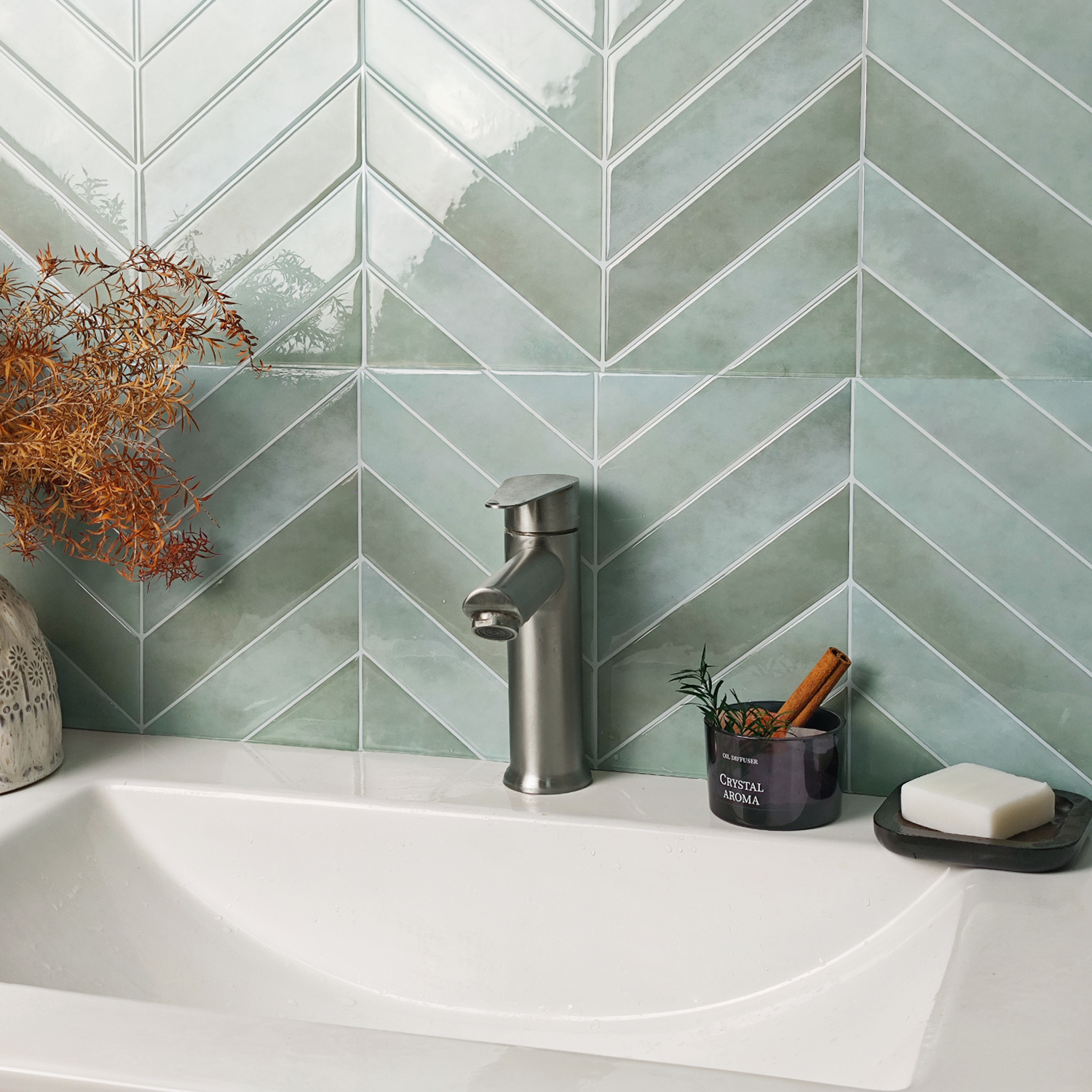 5/10 sheets 3D Self Adhesive W - Home Bathroom Wallpaper บทวิจารณ์และราคา