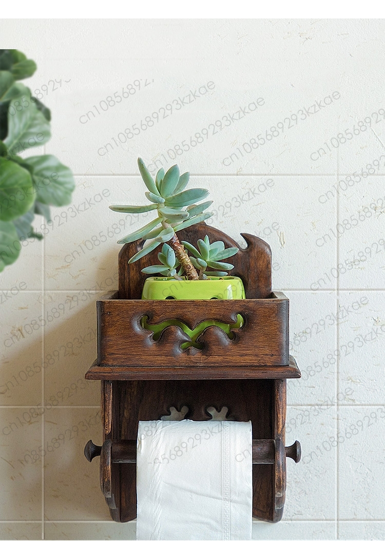 Wooden Paper Towel Holder Toil - Home Bathroom Paper Towel Holder บทวิจารณ์และราคา