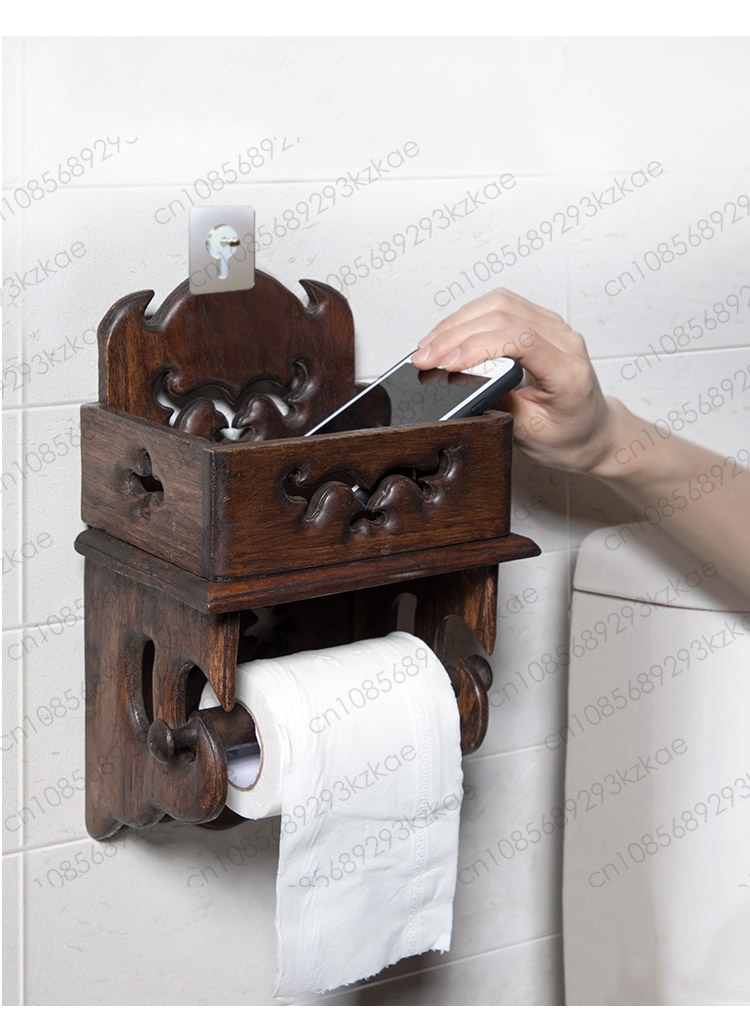 Wooden Paper Towel Holder Toil - Home Bathroom Paper Towel Holder บทวิจารณ์และราคา