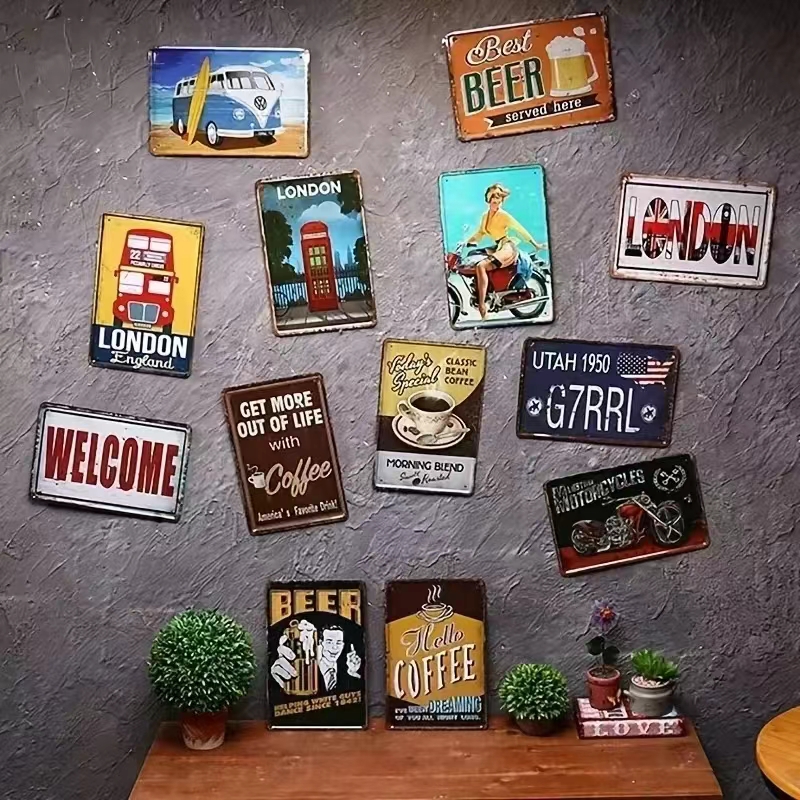 Vintage Bar Metal Signs Bathro - Home Bathroom Signs บทวิจารณ์และราคา