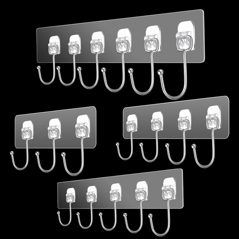 3/4/5/6 Row Wall Hanging Hook  - Towel Bar Stainless บทวิจารณ์และราคา