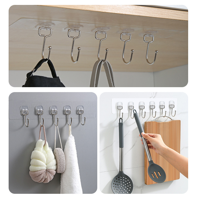 3/4/5/6 Row Wall Hanging Hook  - Towel Bar Stainless บทวิจารณ์และราคา