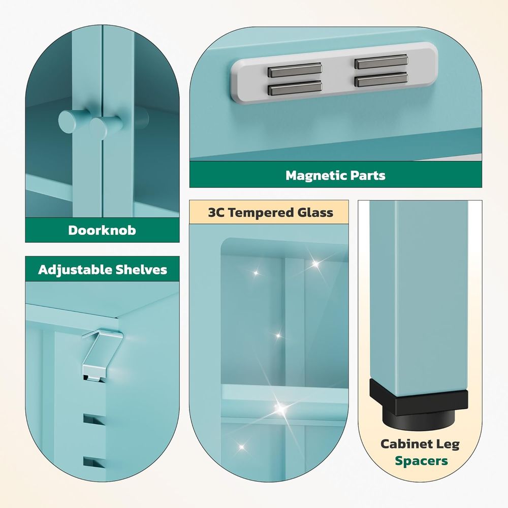 Tall Glass Display Cabinet for - Home & Bathroom Building Products Pte Ltd Reviews บทวิจารณ์และราคา