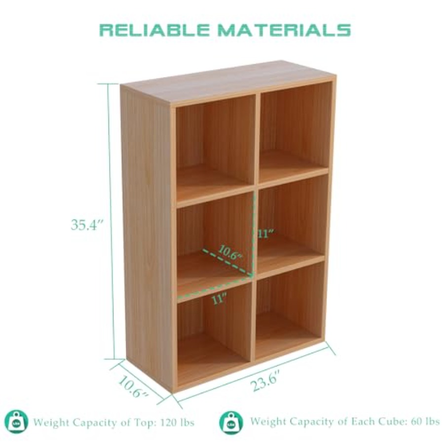 6-Cube Storage Shelf Bookcase  - Home & Bathroom Building Products Pte Ltd Reviews บทวิจารณ์และราคา