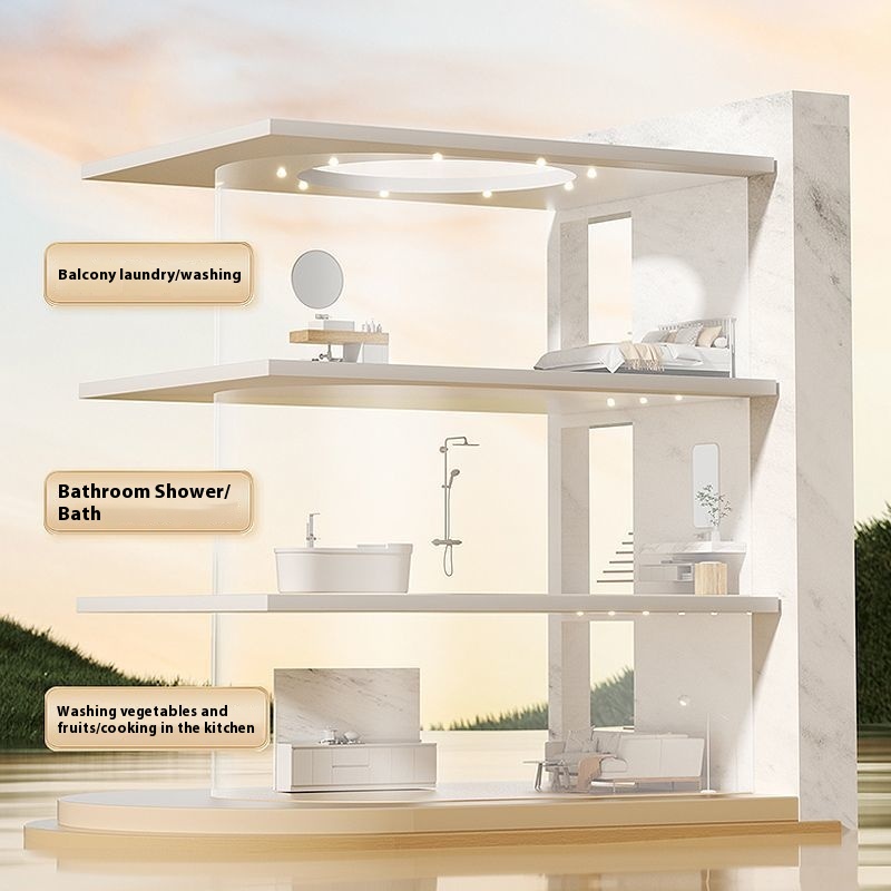 Pre-shower head, shower set fo - Home Bathroom Water Filter บทวิจารณ์และราคา