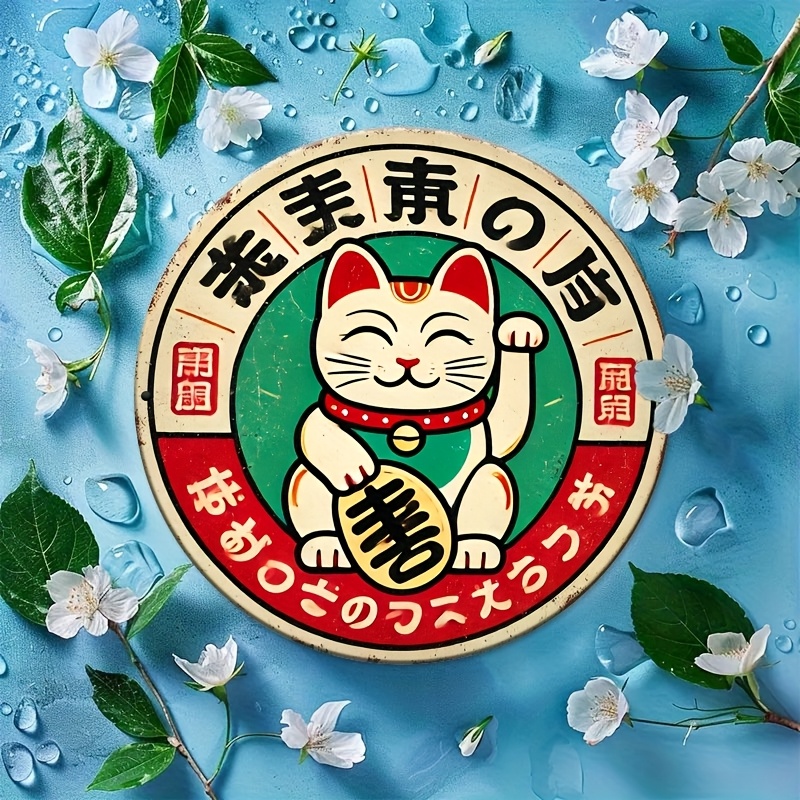 Vintage Japanese Maneki Neko C - Home Bathroom Signs บทวิจารณ์และราคา